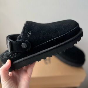Mila UGG Black Suede Clogs